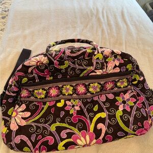 Vera Bradley Purple Punch Carry-on bag.